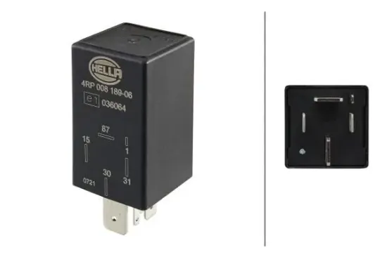 Relais, Kraftstoffpumpe 12 V HELLA 4RP 008 189-061 Bild Relais, Kraftstoffpumpe 12 V HELLA 4RP 008 189-061