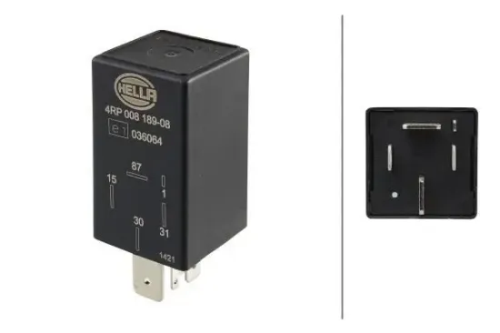 Relais, Kraftstoffpumpe 12 V HELLA 4RP 008 189-081 Bild Relais, Kraftstoffpumpe 12 V HELLA 4RP 008 189-081