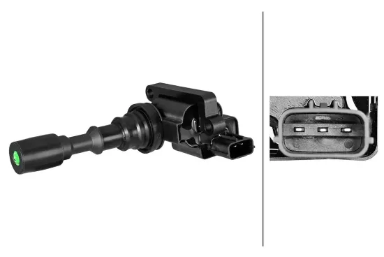 Zündspule für Zylinder 2 für Zylinder 4 für Zylinder 6 HELLA 5DA 358 101-961 Bild Zündspule für Zylinder 2 für Zylinder 4 für Zylinder 6 HELLA 5DA 358 101-961
