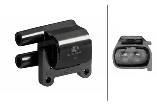 Zündspule 12 V HELLA 5DA 358 168-651 Bild Zündspule 12 V HELLA 5DA 358 168-651