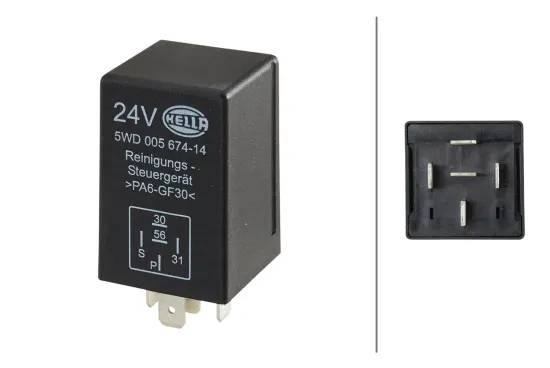 Relais, Scheinwerferreinigung HELLA 5WD 005 674-147 Bild Relais, Scheinwerferreinigung HELLA 5WD 005 674-147