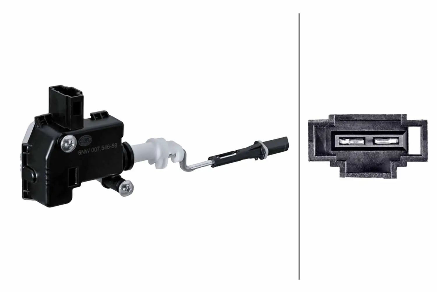 Stellelement, Tankklappe Fahrzeugseite HELLA 6NW 007 546-591