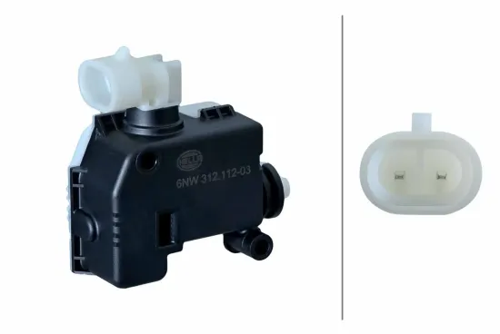 Stellelement, Zentralverriegelung Fahrzeugtankklappe HELLA 6NW 312 112-031 Bild Stellelement, Zentralverriegelung Fahrzeugtankklappe HELLA 6NW 312 112-031