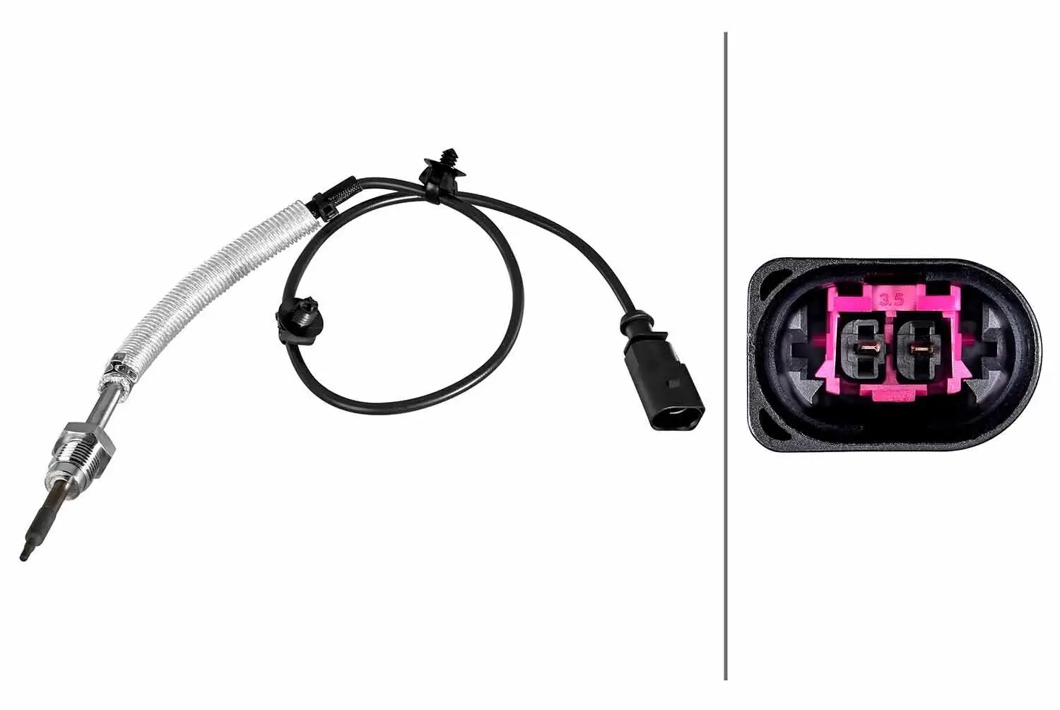 Sensor, Abgastemperatur vor Abgasturbolader HELLA 6PT 010 376-671