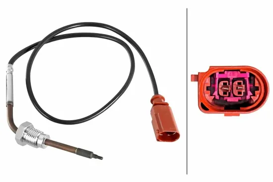Sensor, Abgastemperatur für Zylinder 5-8 vor Rußpartikelfilter HELLA 6PT 010 376-861 Bild Sensor, Abgastemperatur für Zylinder 5-8 vor Rußpartikelfilter HELLA 6PT 010 376-861