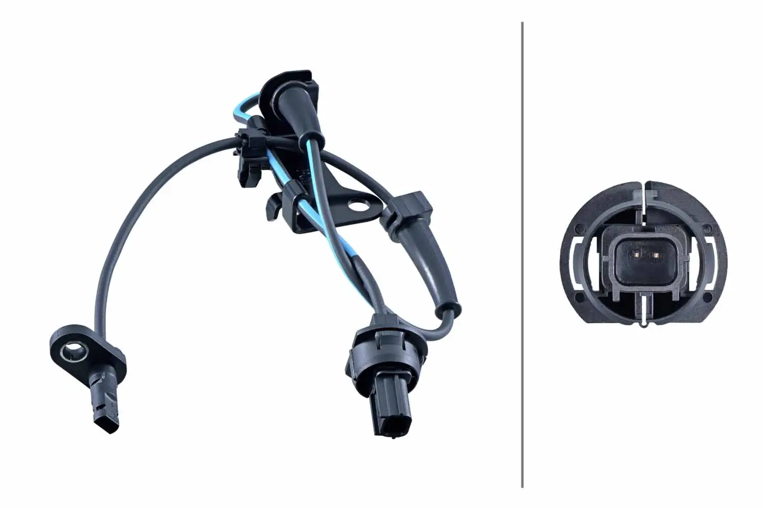 Sensor, Raddrehzahl Vorderachse HELLA 6PU 358 251-261