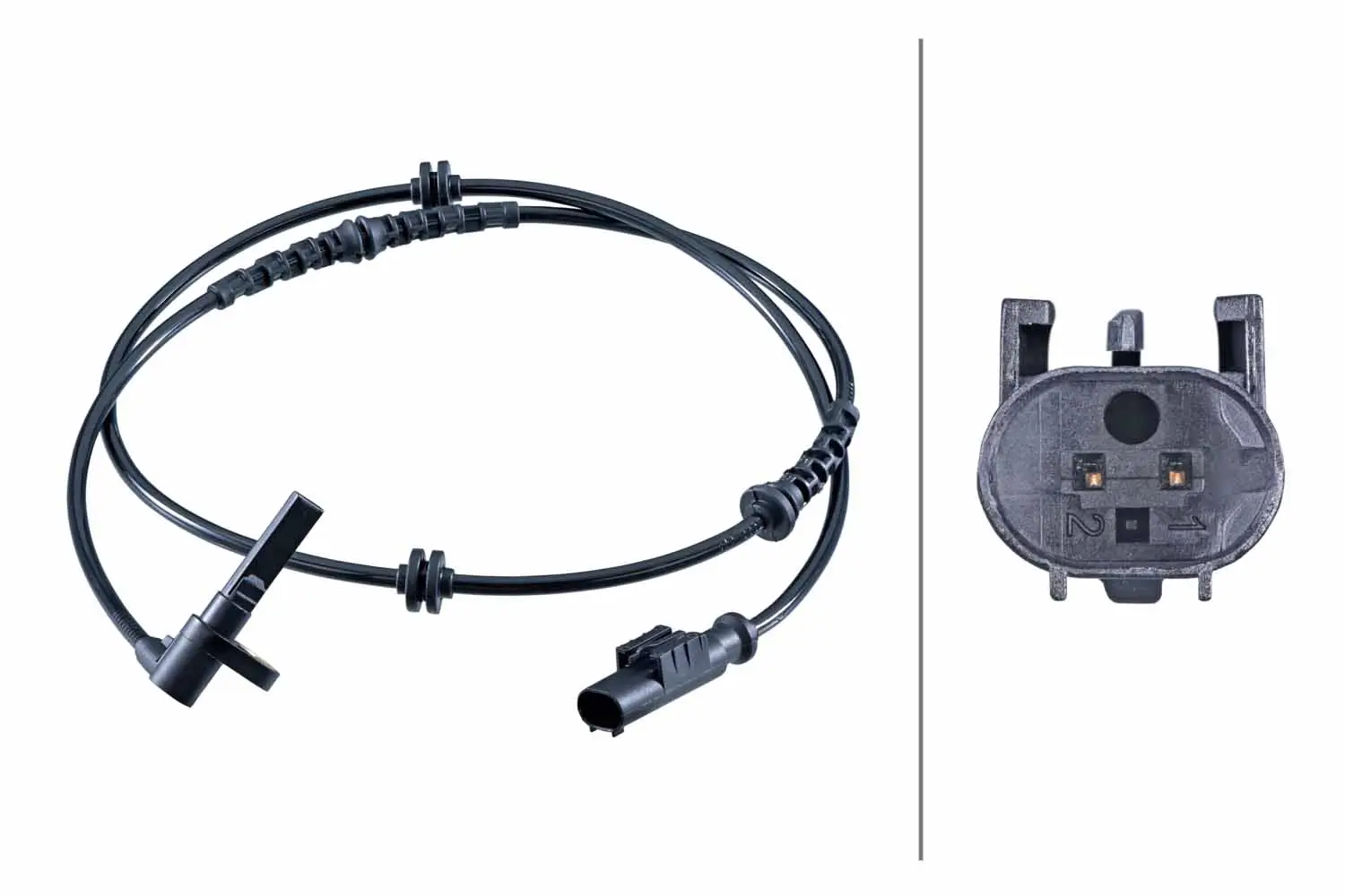 Sensor, Raddrehzahl Vorderachse HELLA 6PU 358 251-301