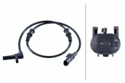 Sensor, Raddrehzahl Vorderachse HELLA 6PU 358 251-351