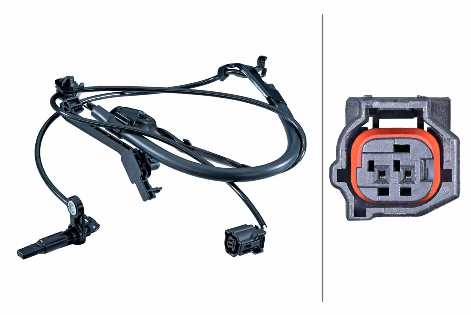 Sensor, Raddrehzahl Vorderachse HELLA 6PU 358 251-741