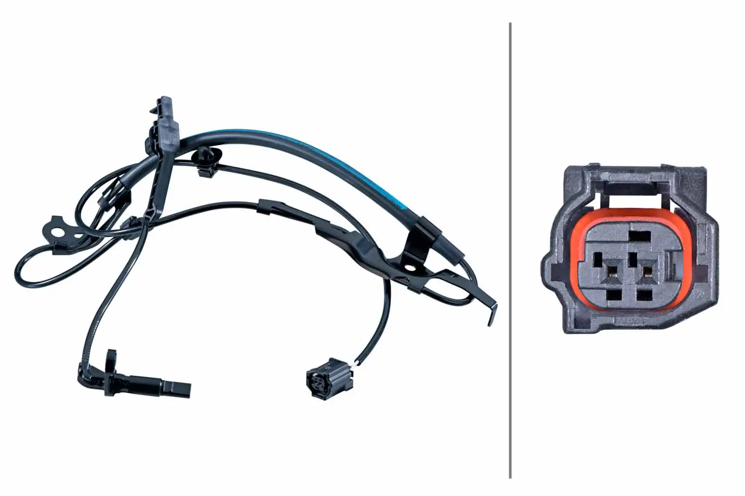 Sensor, Raddrehzahl Vorderachse HELLA 6PU 358 251-751