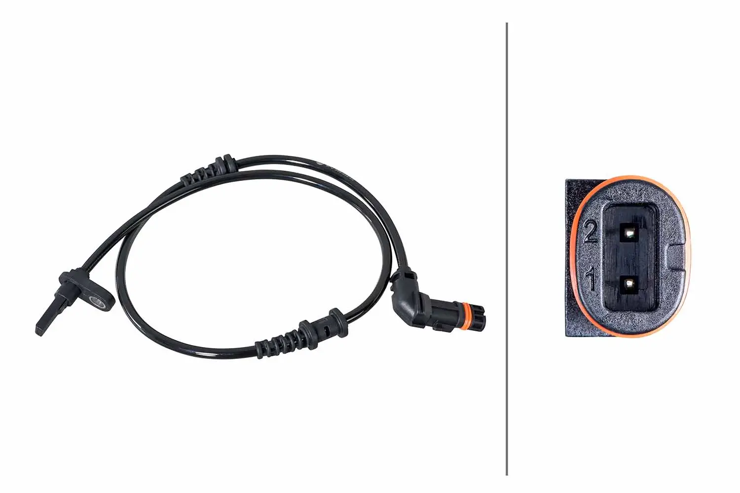 Sensor, Raddrehzahl Vorderachse links rechts HELLA 6PU 358 252-031