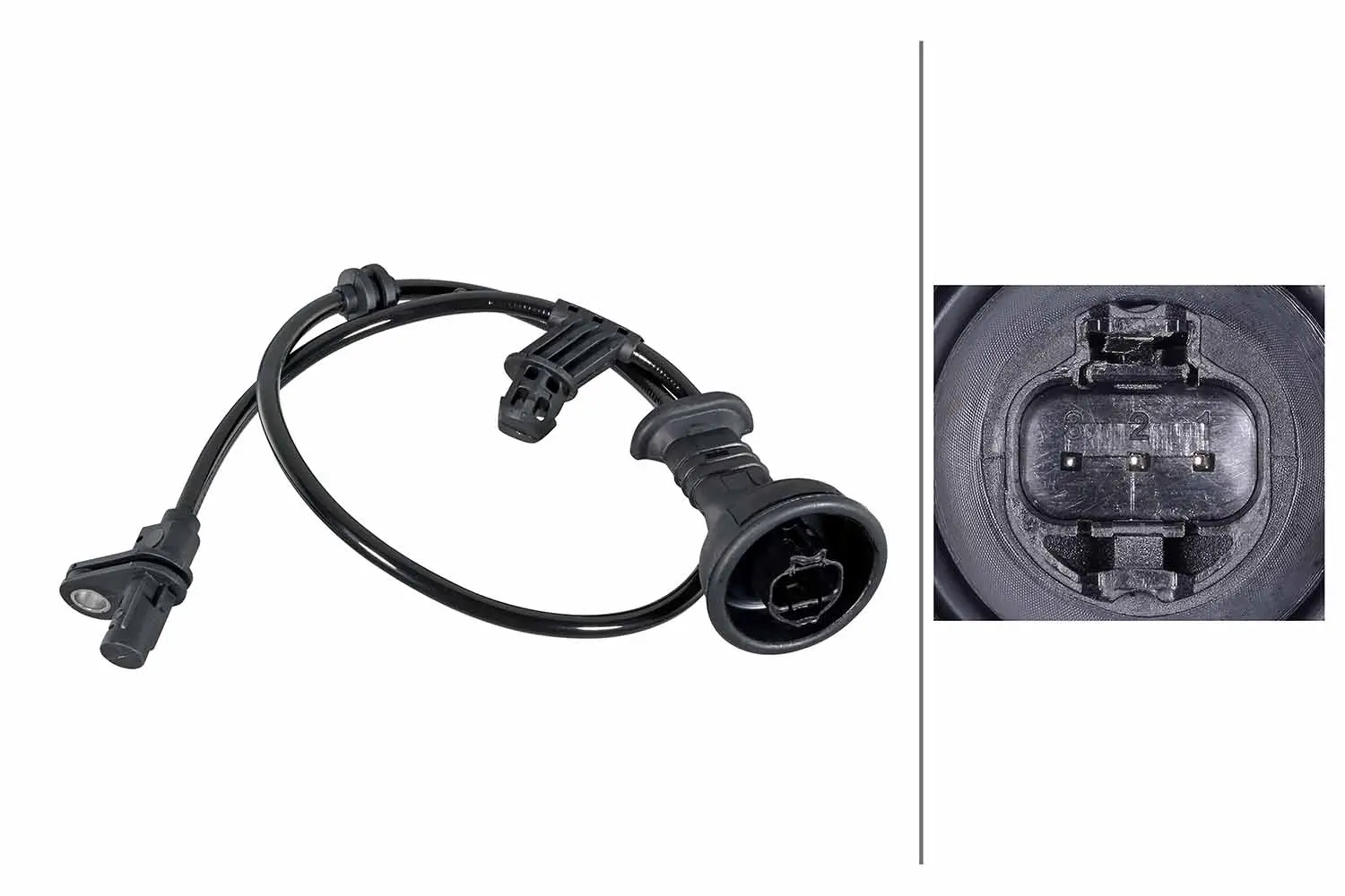 Sensor, Raddrehzahl Hinterachse HELLA 6PU 358 252-041