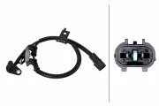 Sensor, Raddrehzahl Vorderachse rechts HELLA 6PU 358 252-121