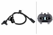 Sensor, Raddrehzahl Vorderachse links HELLA 6PU 358 252-131