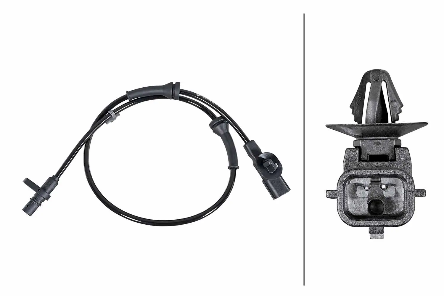 Sensor, Raddrehzahl Hinterachse rechts HELLA 6PU 358 252-141