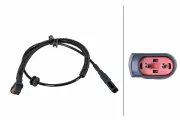 Sensor, Raddrehzahl Hinterachse rechts HELLA 6PU 358 252-271