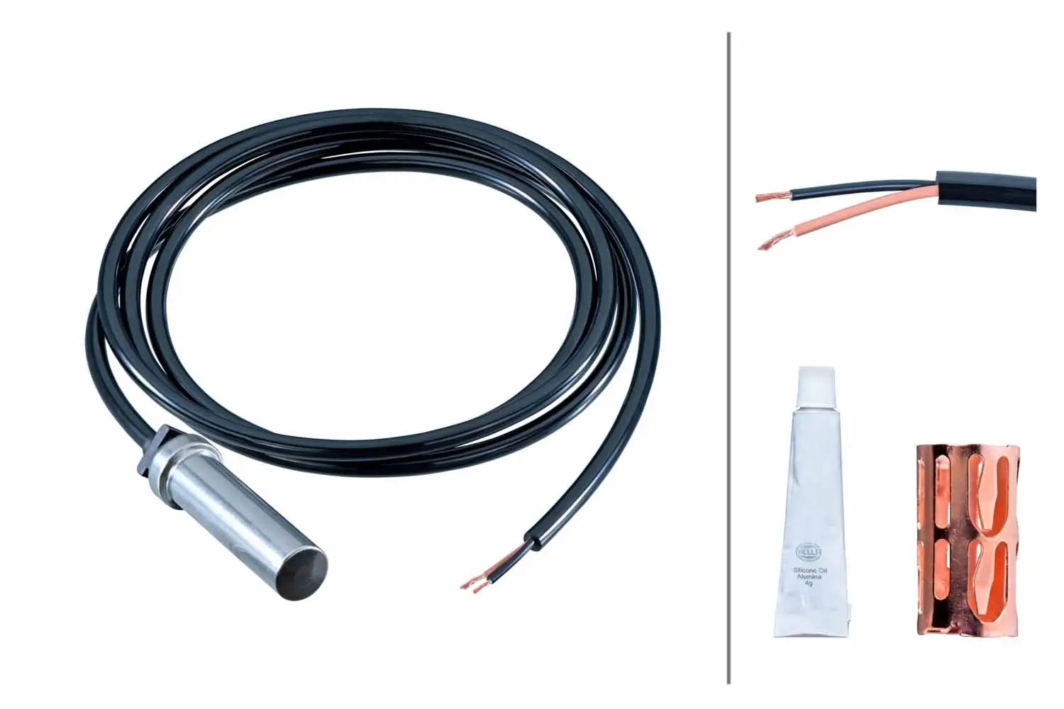 Sensor, Raddrehzahl Hinterachse HELLA 6PU 358 252-561