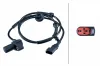 Sensor, Raddrehzahl Vorderachse HELLA 6PU 358 252-601