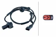 Sensor, Raddrehzahl Vorderachse HELLA 6PU 358 252-601
