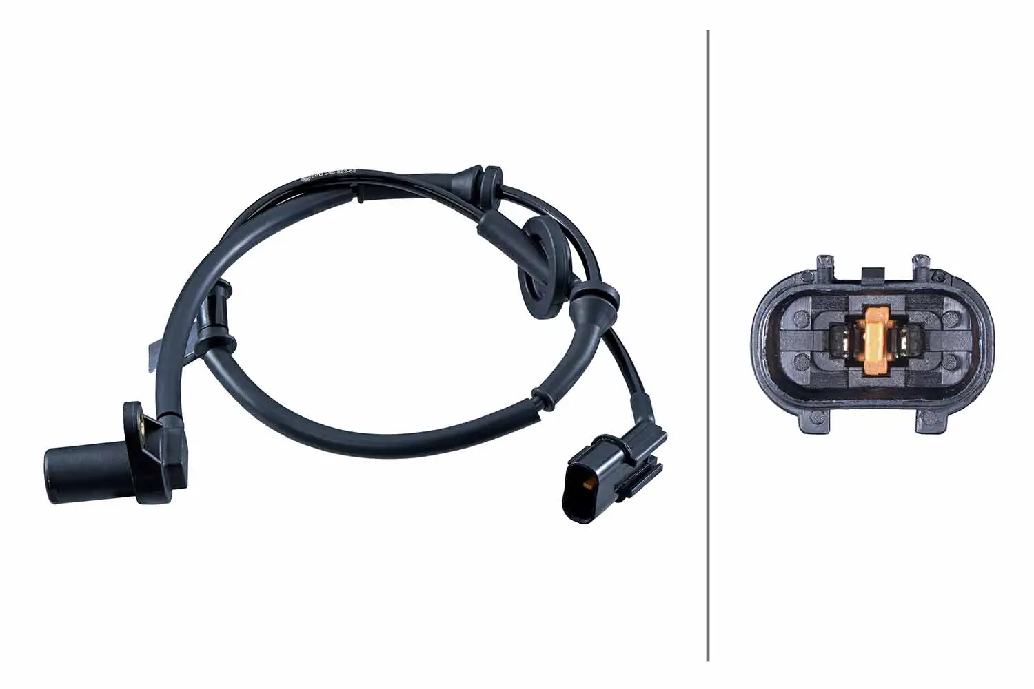 Sensor, Raddrehzahl Vorderachse rechts HELLA 6PU 358 252-621