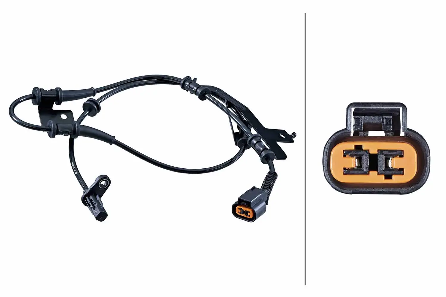 Sensor, Raddrehzahl Vorderachse rechts HELLA 6PU 358 252-641