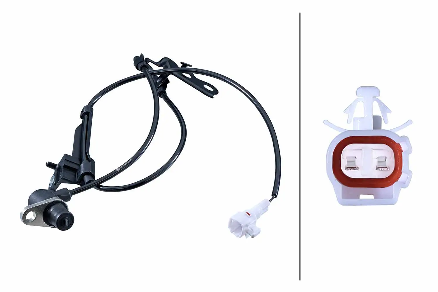 Sensor, Raddrehzahl Vorderachse links HELLA 6PU 358 252-661