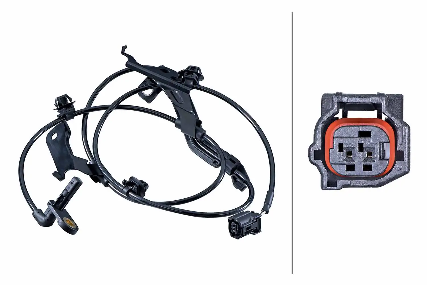 Sensor, Raddrehzahl Vorderachse links HELLA 6PU 358 252-681