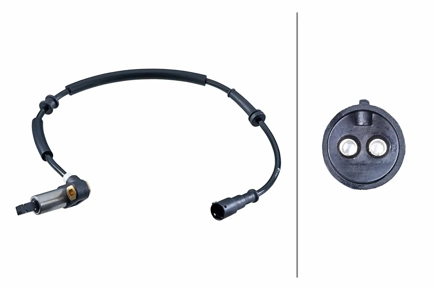 Sensor, Raddrehzahl Hinterachse links HELLA 6PU 358 252-711