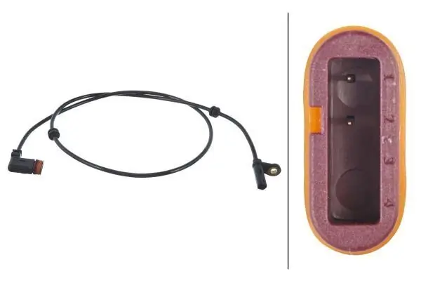Sensor, Raddrehzahl 12 V Hinterachse HELLA 6PU 010 039-891