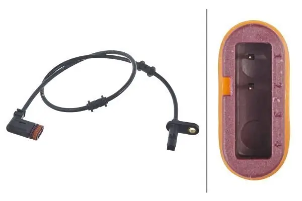Sensor, Raddrehzahl 12 V Hinterachse HELLA 6PU 010 039-931