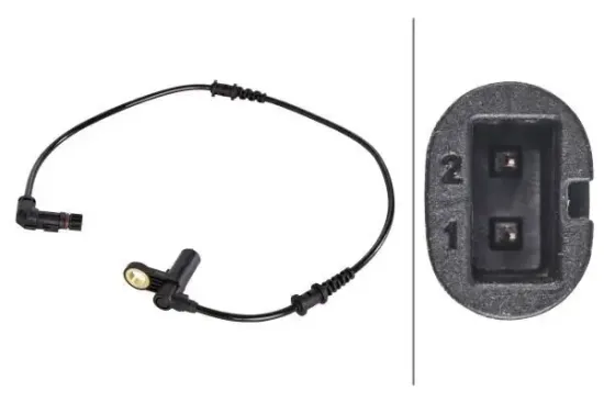 Sensor, Raddrehzahl 12 V Vorderachse HELLA 6PU 012 039-621 Bild Sensor, Raddrehzahl 12 V Vorderachse HELLA 6PU 012 039-621