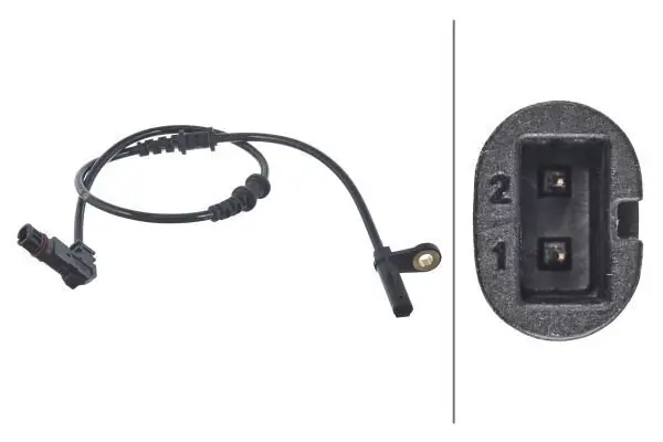 Sensor, Raddrehzahl 12 V Vorderachse HELLA 6PU 012 039-711