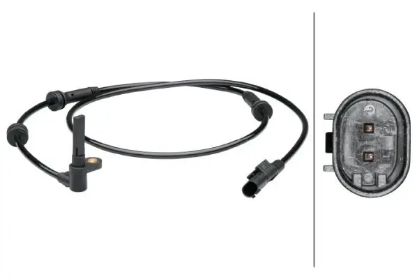 Sensor, Raddrehzahl Vorderachse HELLA 6PU 012 679-131