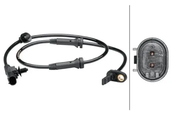 Sensor, Raddrehzahl Vorderachse HELLA 6PU 012 679-211