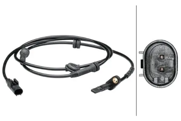 Sensor, Raddrehzahl Hinterachse HELLA 6PU 012 679-291