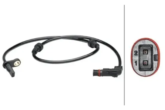 Sensor, Raddrehzahl Vorderachse HELLA 6PU 012 679-351 Bild Sensor, Raddrehzahl Vorderachse HELLA 6PU 012 679-351