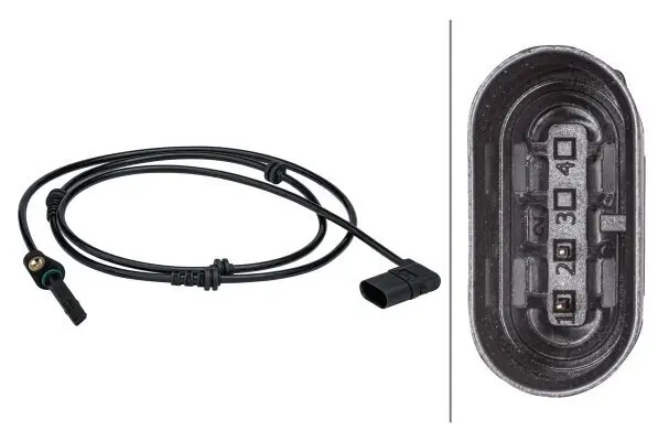 Sensor, Raddrehzahl Vorderachse HELLA 6PU 012 679-451
