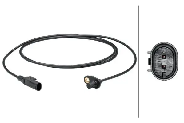 Sensor, Raddrehzahl Hinterachse HELLA 6PU 012 679-581