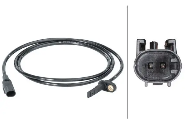 Sensor, Raddrehzahl 12 V HELLA 6PU 012 679-641