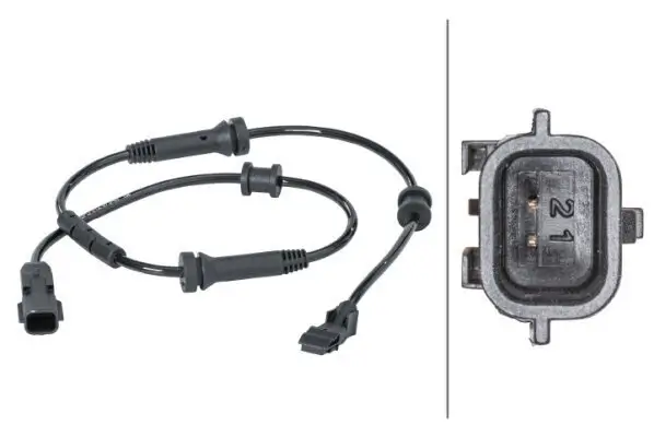 Sensor, Raddrehzahl 12 V HELLA 6PU 012 679-671