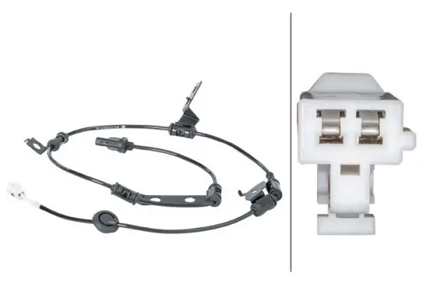 Sensor, Raddrehzahl 12 V Hinterachse HELLA 6PU 012 679-711