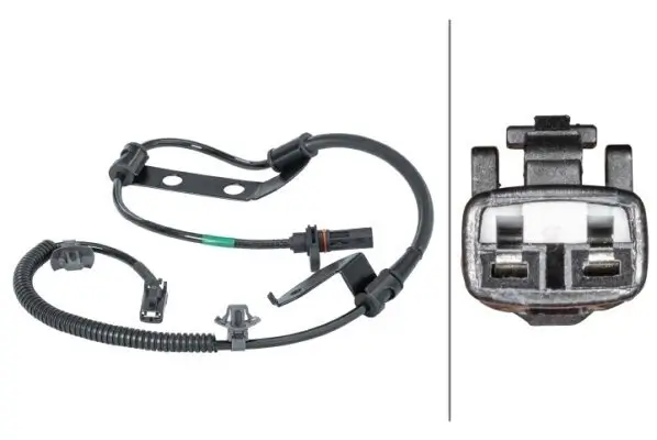 Sensor, Raddrehzahl 12 V HELLA 6PU 012 679-841