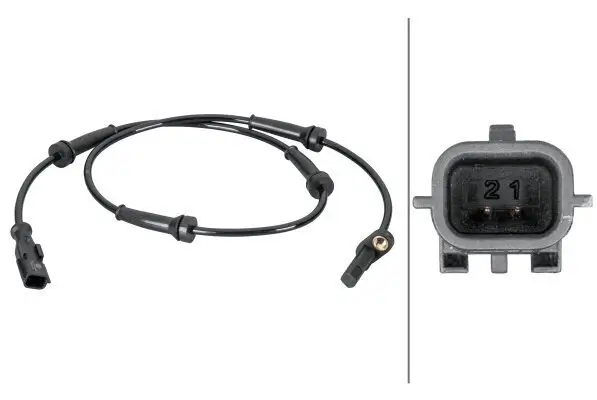 Sensor, Raddrehzahl Hinterachse HELLA 6PU 012 806-631