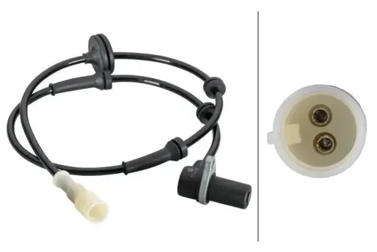 Sensor, Raddrehzahl Vorderachse rechts HELLA 6PU 012 806-641 Bild Sensor, Raddrehzahl Vorderachse rechts HELLA 6PU 012 806-641