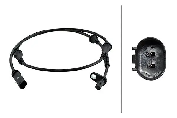 Sensor, Raddrehzahl Vorderachse HELLA 6PU 230 048-181