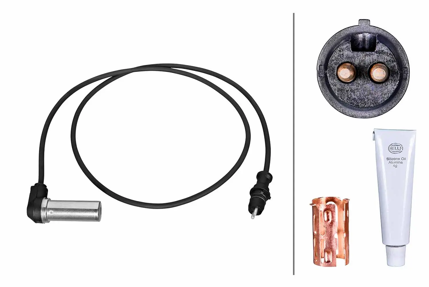 Sensor, Raddrehzahl Vorderachse HELLA 6PU 230 052-491
