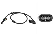 Sensor, Raddrehzahl Hinterachse HELLA 6PU 358 216-171