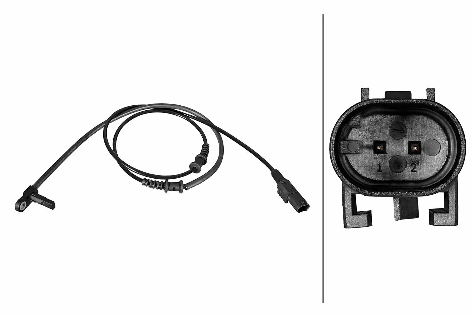 Sensor, Raddrehzahl Vorderachse HELLA 6PU 358 216-281