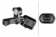 Sensor, Raddrehzahl Hinterachse links HELLA 6PU 358 216-291