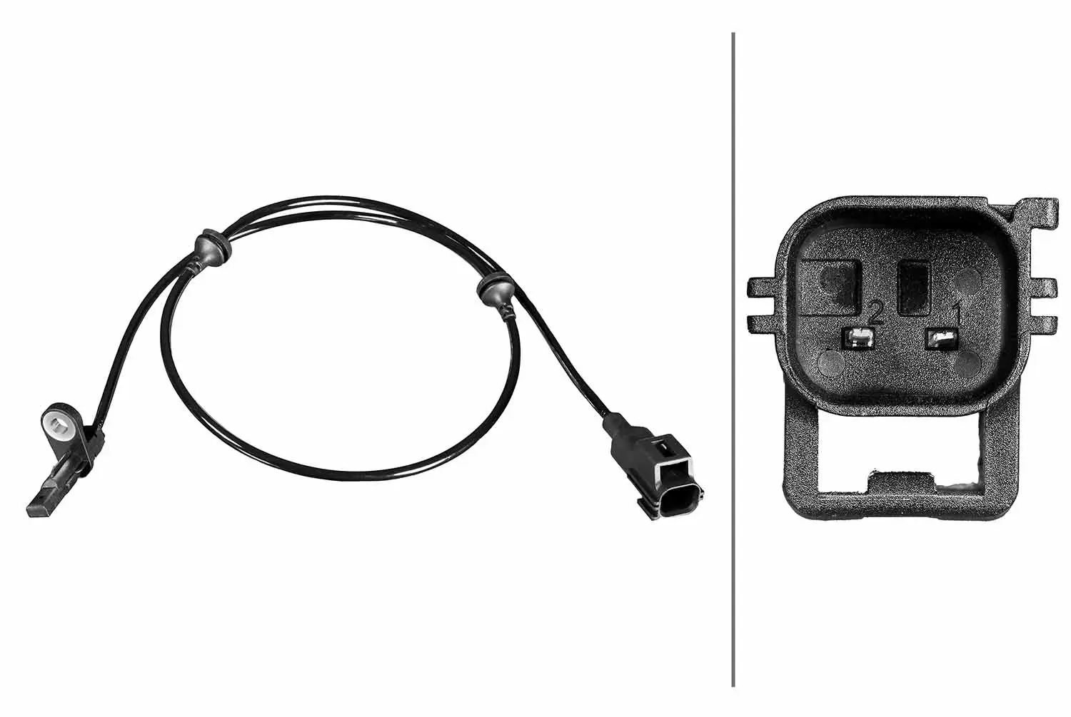 Sensor, Raddrehzahl Vorderachse HELLA 6PU 358 216-381